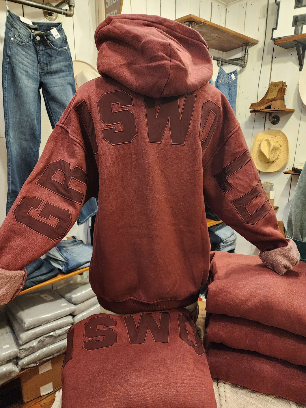 Burgundy Griswold Hoodie