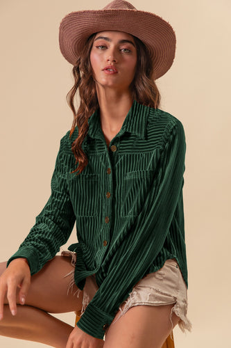 BB Hunter Velvet Button Down