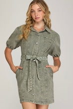 Load image into Gallery viewer, SS Mineral Washed Denim Dress