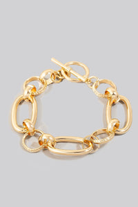 FME Gold Toggle Bracelet