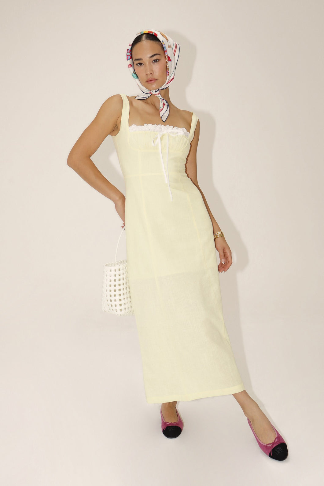 BR Lemon Ruffle Maxi