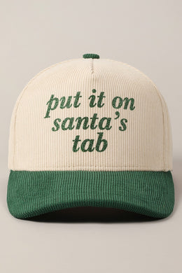 Glitter Put It On Santas Tab Hat