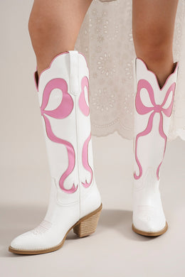 Pink Bow Boots