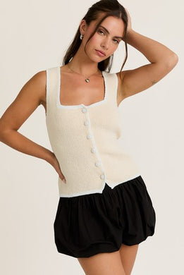 LL Square Neck Sweater Top