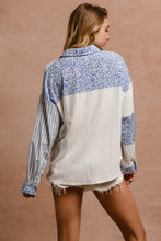 Load image into Gallery viewer, BB Chambray Mixed Print Button Down