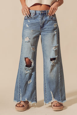 SM Mid Rise Wide Fit Jeans