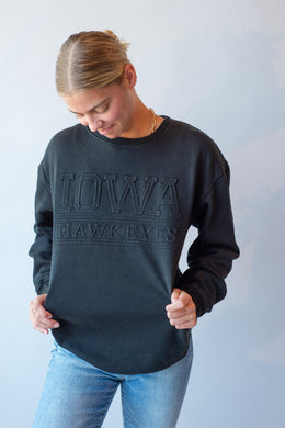 GD Hawkeye Line Embossed Crewneck