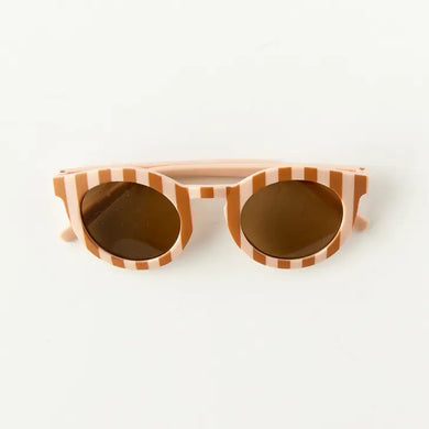 Kids Brown Stripe Sunnies