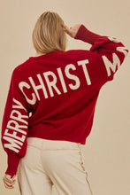 Load image into Gallery viewer, MEL Red Merry Christmas Sweater